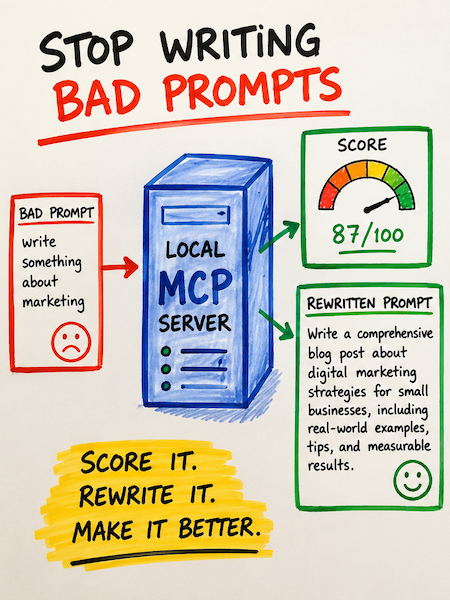 Stop Writing Bad Prompts: A Local MCP Server That Scores and Rewrites Them For You