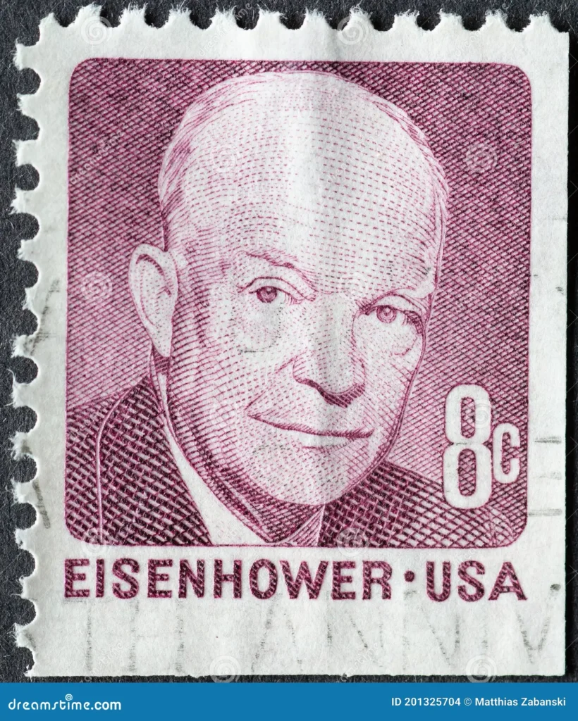 Eight Cents Stamp of Eisenhower - USA